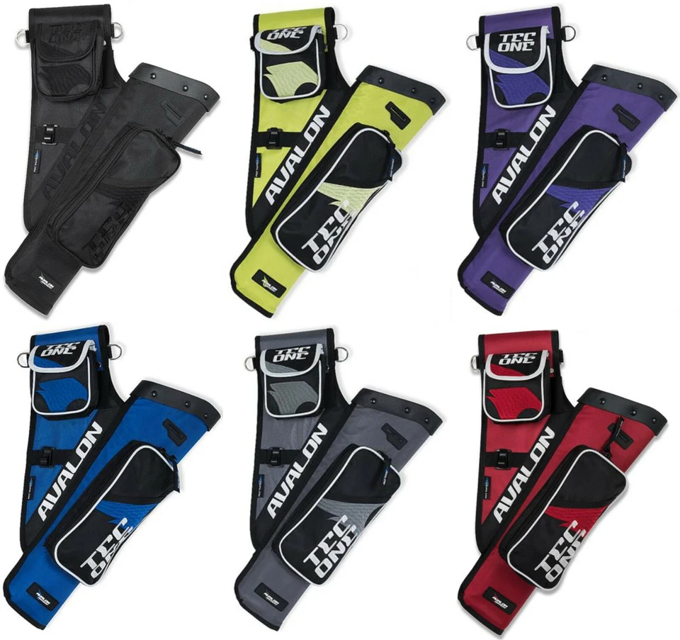 Avalon Archery Tec One Side Target Quiver With Belt 4 Compartment 2 Pocket - Image 1 of 4