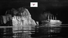 TITANIC 1953 MOVIE STILL REPRINT, RMS TITANIC ABOUT TO STRIKE THE BERG