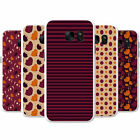 Purple Orange Scrapbook Floral Patterns Hard Case Phone Cover for LG Phones