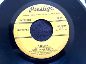 RARE JAZZ VINYL EP~MILES DAVIS Solar / You Don't Know What Love Is PRESTIGE 1372 - Picture 1 of 2