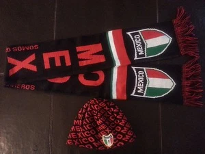 Mexico Beanie Mütze Gorra Schal Fußball Warm-Ups Sweats - Bild 1 von 1