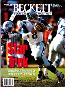 Beckett Football Card Monthly Oct. 1996 Issue #79 Cover: Troy Aikman icmsc2