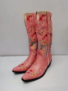 40-44 Womens Mid-Calf Embroidery Cowboy Boot Ethnic Pointy Toe Pull-on Boot - Imagen 1 de 15