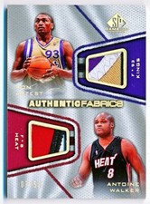 2007-08 SP Game Used Ron Artest & Antoine Walker Fabrics Dual Patch #AFD-AW /50