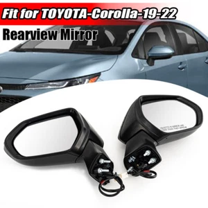 LEFT+RH Side Power mirror Assembly Black For Toyota Corolla 2020 2021 2022 Sedan - Foto 1 di 11