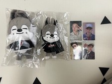 Stray Kids Skzoo Wolf Chan Bang Chan Plush Original & Mini Set + 4 photo cards