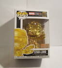 FUNKO POP Marvel 353 STAR-LORD FIGURE IN BOX BOX LUNCH EXCLUSIVE Gold Chrome