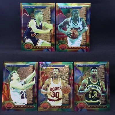 Лот из 5 карт 1993-1994 Topps Finest NBA - Гилл Смит Прайс Уильямс Дэвис - Изображение 1 из 4