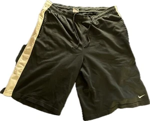 Nike Vintage Y2K Mesh Basketball Shorts Mens Size XL Black White Stripe Logo - Picture 1 of 6