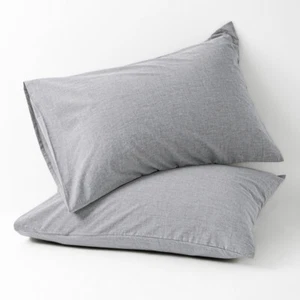 Stone Washed Baumwolle Kissenbezug Weich und Atmungsaktiv Kissenhülle 2er Pack 8 Farben - Bild 1 von 87