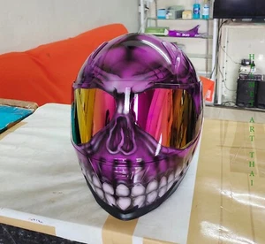 Custom Airbrushed Motorcycle Helmet - Picture 1 of 10