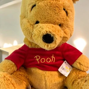 Winnie The Pooh Authentic Disney Store Exclusive 12 In Plush NWT Velour Shirt - Picture 1 of 7