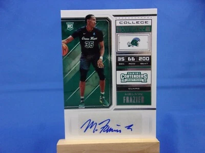 Melvin Frazier Contenders Draft Picks 18-19 RC Rookie College Ticket Autograph - Image 1 of 2
