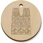 11 x 34 mm 'Notre Dame Kathedrale' Holzanhänger/Charms (PN00055491)