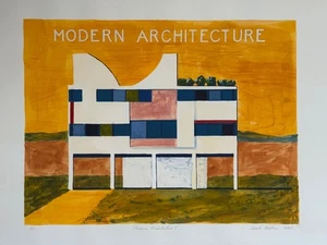 CHUCK GIBBON ALBUQUERQUE N.M. "MODERN ARCHTECTURE" LITHO AP #1 22.5" X 30" 2002 - Picture 1 of 7