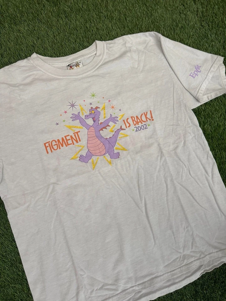 Camiseta De Colección Y2K Walt Disney World Disneyland Rara Epcot Figment Ride X-Grande Foto 1 de 4