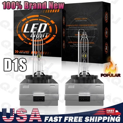 Front Stock HID Headlight Bulbs for Lincoln Town Car 2003-2011 Low Beam x2 Foto 1 de 4