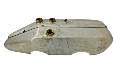 Harley Davidson JD modelo 1920 a 1924 tanque de combustible de gasoil soldado enchapado en estaño Foto 1 de 4