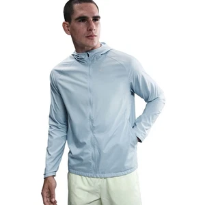 $90 Nike Essential Lightweight Hooded Running Jacket Men Medium Blue BV4870-440 - Picture 1 of 6