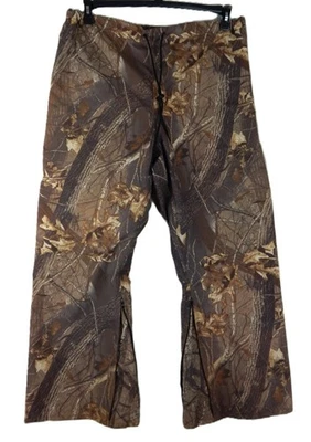 10X Gore-Tex Rainwear Pant Men XL 40/42x32 BROWN Realtree Camo Hardwoods Hunting - Image 1 of 4