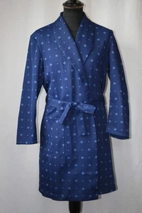 Vintage 70er McGregor blauer Kräuseltuch blau Morgenmantel Morgenmantel Medium Revival - Bild 1 von 14