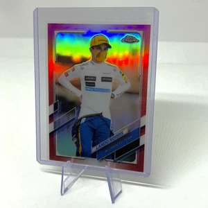 2020/2021 Topps Chrome Formula 1 Lando Norris Red Refractor 1/5 #52 F1 McLaren - Picture 1 of 3