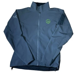 Arc'Teryx Gamma LT Softshell Full Zip Jacket Logo Dark Gray Size M Men EUC - Picture 1 of 5