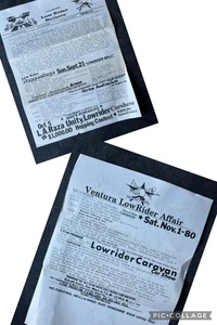 L.A. Raza Bulletin Lowrider Low Hydraulics Flyer 80er Auto Teen Angels Oldies Show - Bild 1 von 3