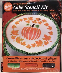 Kit de plantillas de pastel Wilton parche de calabaza jack linterna Halloween azúcar brilla 98 - Imagen 1 de 4