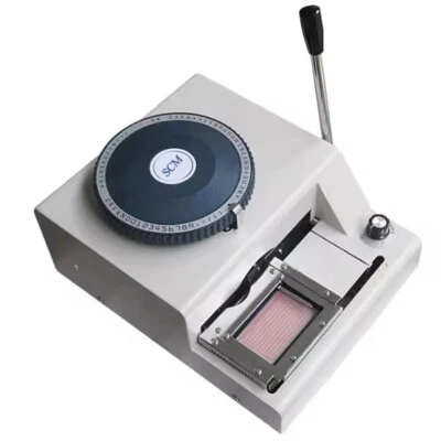 Latest 2 in 1 75 Manual PVC Card Embossing Embosser & Indent Print Machine - Image 1 of 4