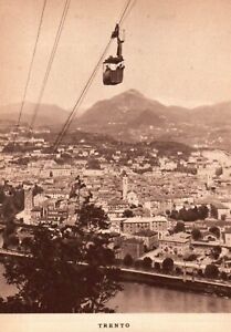 H1003 Dolomiti 1939 Trento Panorama Téléphérique Impression Vintage,Vintage
