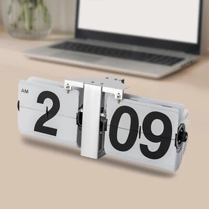 Retro Wall Mount/Tabletop Flip Clock Battery Powered Digital Display Clock - Picture 1 of 15