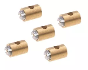 Capezzolo a vite 5 pezzi cavo gas cavo freno cavo frizione cavo Bowden capezzolo universale - Foto 1 di 1
