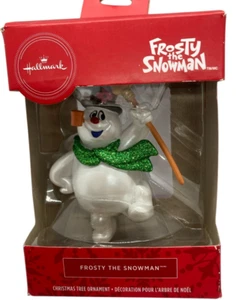 RARE Hallmark Frosty the Snowman Green Scarf Ornament / Red Box / New unopened - Picture 1 of 5