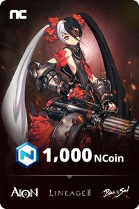 NCsoft NCoin 1000 monete EU NCSoft codice email