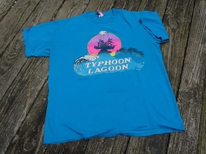 Vintage Disney Shirt Herren Large Türkis Taifun Lagune Grafik T-Shirt USA - Bild 1 von 9
