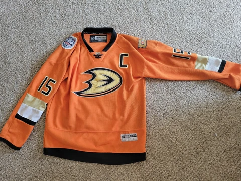 Anaheim Ducks - Ryan Getzlaf Reebok  Stadium Series 2014 Orange Jersey Large Cover