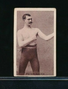 1890 N310 MAYO CUT PLUG TOBACCO BOXING CARD Peter Maher poor * no ad strong eye