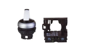 2-Stellungen Schaltknauf 22mm schwarz 1Z ohne Federrückstellung M22-WRK / K10 /T2UK - Bild 1 von 1
