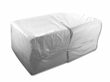 (0,45€/100St.) 4000x Papierservietten Servietten - weiß 1-lagig 33x33cm 1/4 Falz