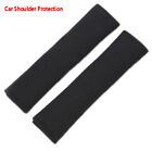2 Pcs Black Car Seat Belt Shoulder Safety Pads Cover Comfortable Cushion