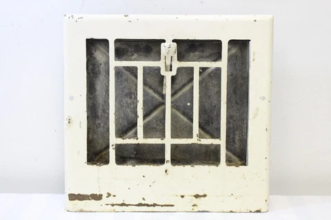 Vintage 8"x10"x2" Cast Iron Smarts Bluebird Metal Grate Art Deco Antique Home Cover