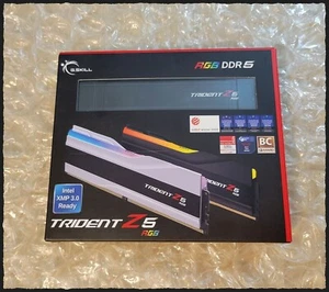 G.SKILL Trident Z5 RGB Series 96GB (2x48GB) 6400MHz (F5-6400J3239F48GX2-TZ5RK) - Picture 1 of 2