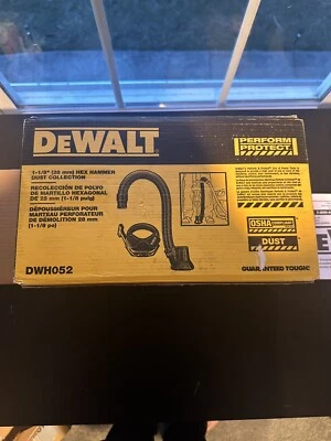 DEWALT DWH052 1-1/8" HEXAGONAL MARTILLO COLECTOR DE POLVO COLECCIÓN EXTRACTOR Foto 1 de 4