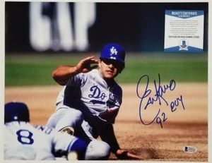 Eric Karros signed Dodgers 11x14 Photo #3 "92 ROY" Inscription ~ Beckett BAS COA - Picture 1 of 1