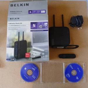 Belkin - N Wireless Starter Kit (Wireless Router und Wireless USB-Adapter) - Bild 1 von 24
