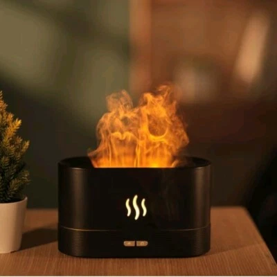 Flame Essential Oil Diffuser / Humidifier | Aromatherapy | USB - Powered | RGB - Image 1 of 4
