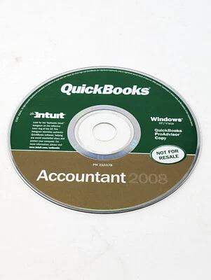 QuickBooks Accountant 2008 Edition for Windows XP/Vista Disc Only No Key - Image 1 of 2