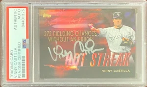 Vinny Castilla auto signed card 2015 Topps Colorado Rockies PSA Encapsulated - Picture 1 of 2