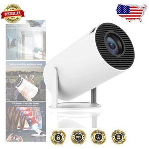 Portable 4K Mini Projector with 5G WiFi & Bluetooth for Ultimate Big Screen Fun - Picture 1 of 9